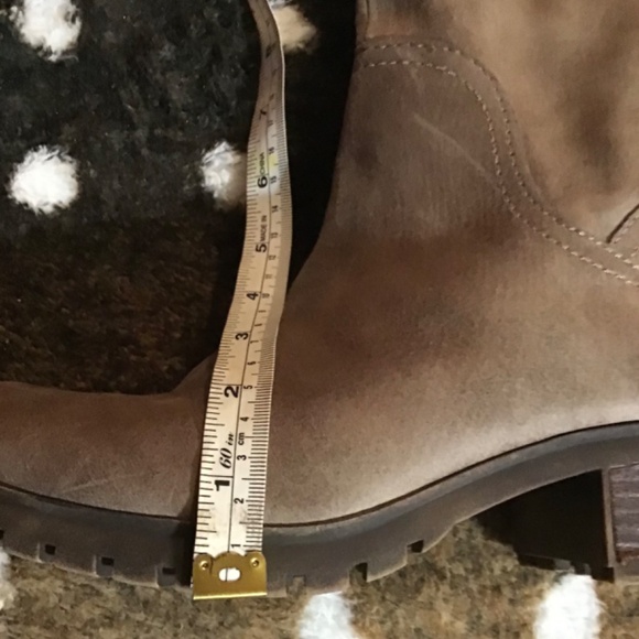 NEW Lucky Brand Tall Suede Taupe 8M - Picture 11 of 16